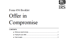 Offer in Compromise form 656