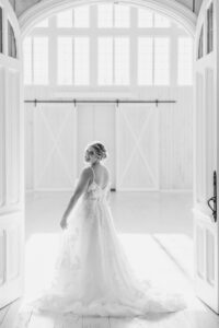 Bride in a doorway